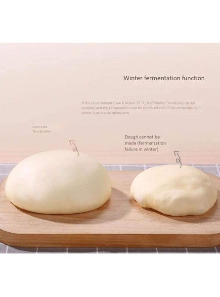 ZKAIAI Noiseless Household Automatic Breadmaker 30 Preset Functions Fast-Bake Breadmaker 50db Silent Kneading Bakery Bread Maker Size:368235320mm - EQZVU188