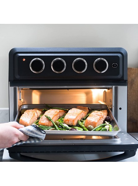 Cuisinart Air Fryer Mini Oven 7 Functions Air Fry Roast Bake Grill Toasties Toast & Keep Warm Slate Grey TOA60U - FWYTPHH2