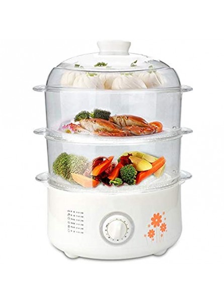 10L Large Capacity Electric Steamer Multi-Function Household Three-Layer Electric Steamer Food Steamer - EXCHXOQQ