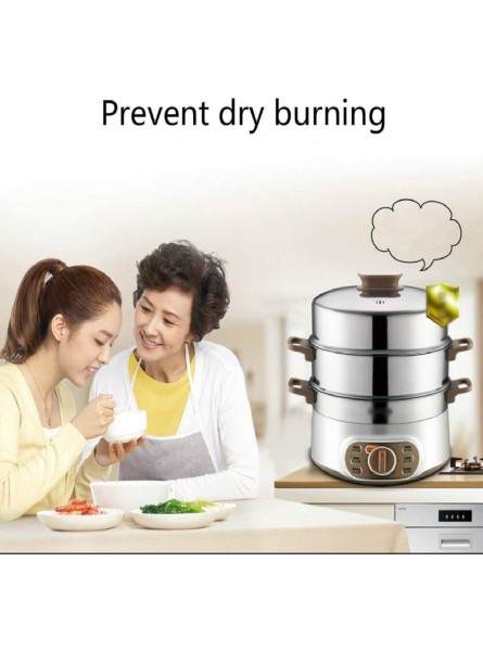 1500W Kitchen Electric Steamer Multifunction Household Steamer Automatic Power-Off High Capacity Steam Steaming Dish - NCRI7F17
