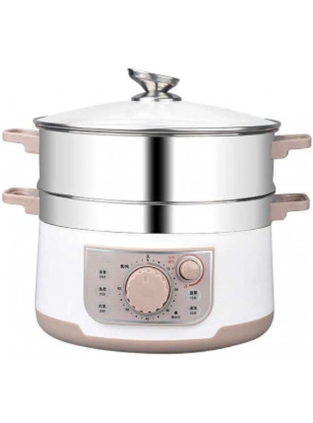 Electric Food Steamer Steamer Healthy Food Steamer with Rice & Grains Tray Auto Shutoff & Boil Anti-Dry Protection Flexible Control of The Heat Electric Steamer - QCEPA6GR