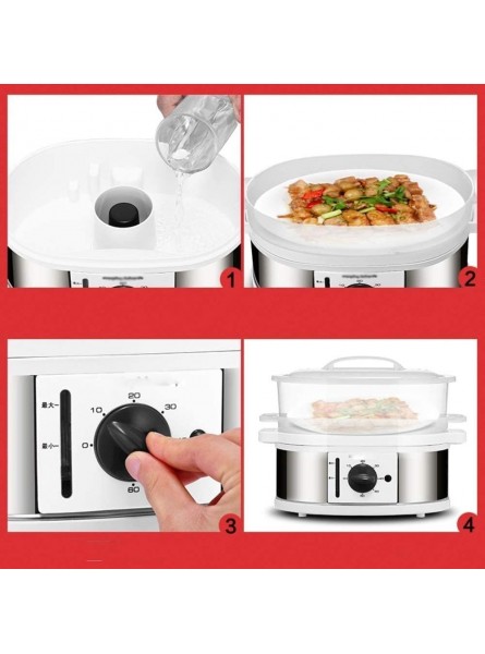 FCHMY Automatic Household Electric Steamer Cooker Layers Multi Steaming Cooker Machine Easy Operation - ZNHSUQTJ