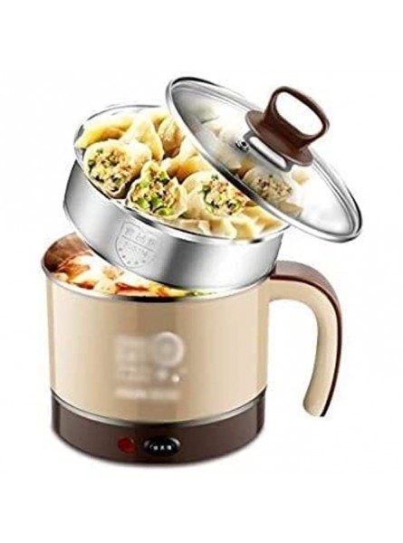 FCHMY Mini Two Layer Electric Steamer Student Dormitory Noodles Hot Pot Skillet Stainless Steel Food Steamer - WJPC1SN4