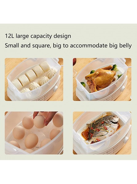 ZZLYY High Capacity Electric Steamer Multifunction 2 Layer Steamer for Cooking Machine Household Food Steamers Plug And Play More Convenient - EHKJESDJ