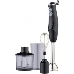 Immersion Blender Handheld 2-Speed Electric Hand Mixer with Food Processor Chopper Egg Whisk BPA-Free One Button Operation Stick Mixer 450W - UTZRE90I