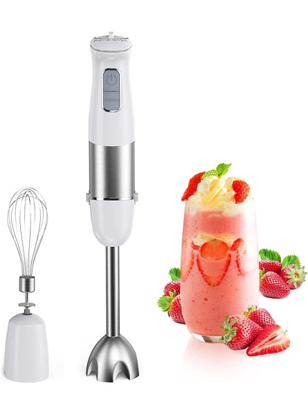 kakaroof Hand Blender for Kitchen 1000W Stick Blender with 6 Speeds and Turbo Setting Immersion Blender with Stainless Steel Blades for Smoothie Baby Food Sauces Puree Soup,BPA Free - ZAGXD34P