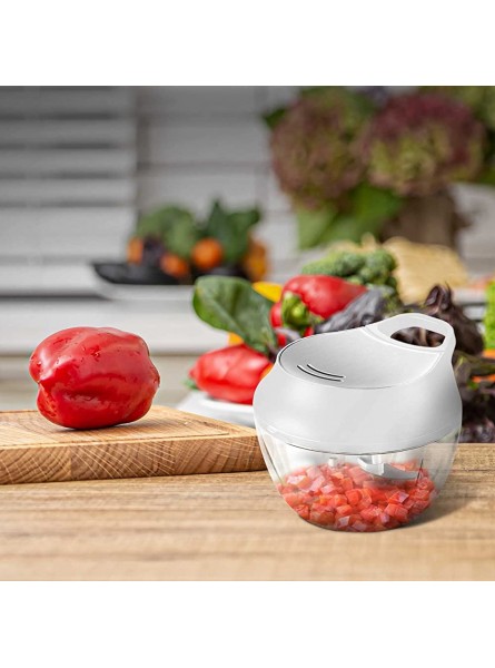 delka Manual Food Chopper with Stainless Steel Blades Food Processor for Vegetables Meat Poultry Onions Nuts and lots more 500ml - UAHFJYPA