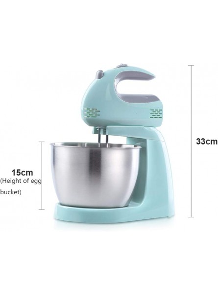 Electric Stand Mixer 150W Kitchen Food Beater 5 Speeds Control with Dough Hook and Whisk 3L Stainless Steel Mixing Bowl for Cake Batter Bread Desserts and More Handheld Desktop Dual-Use - FIXOI91T
