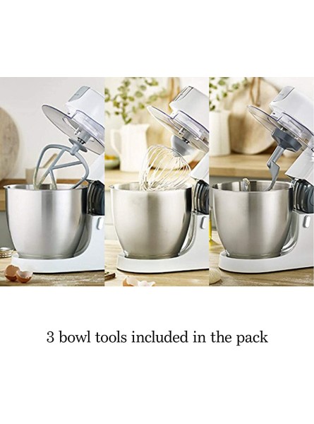 Kenwood Chef Stand Mixer for Baking Stylish Food Mixer in White with K-beater Dough Hook Whisk and 4.6L Bowl 1000W KVC3100 White - CKVKYKO8