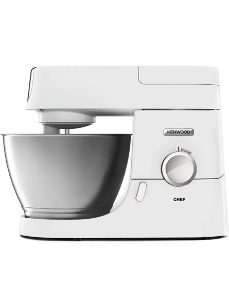 Kenwood Chef Stand Mixer for Baking Stylish Food Mixer in White with K-beater Dough Hook Whisk and 4.6L Bowl 1000W KVC3100 White - CKVKYKO8