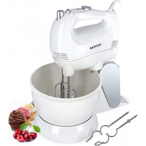 Krypton 2 in 1 Twin Hand & Stand Mixer 250W | Detachable Mixing Function | 5 Speed Tilt-Head Kitchen Mixer with Turbo Function & Eject Button | Includes 2X Beaters 2X Dough Hooks Plastic - VKCDRNE7