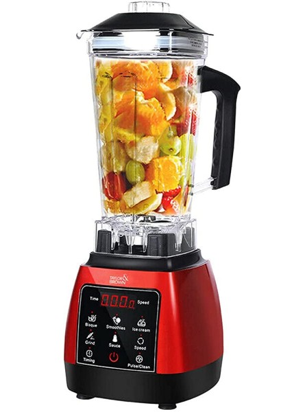 2200w 10-speed Blender | Professional Blender Countertop Smoothie Maker | With 2l Bpa-free Durable Tritan Container | 6 Hardened Blades | 6 Blending Presets | Dishwasher Safe & Easy To Clean Red - BSONB9BG