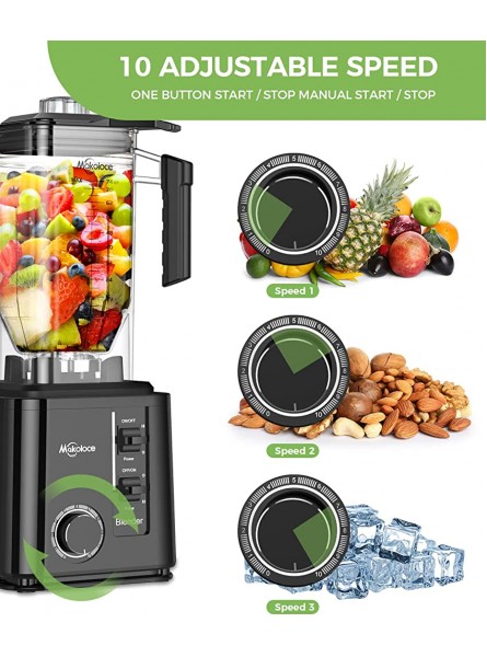 Makoloce Blender Smoothie Maker,2200W Countertop Blender and Food Processor Professional 35000 rpm with 10 Speed Control 2.2L BPA-Free Tritan Container Blender that Crush Ice Juice Smoothie Nuts - LZDTS23T