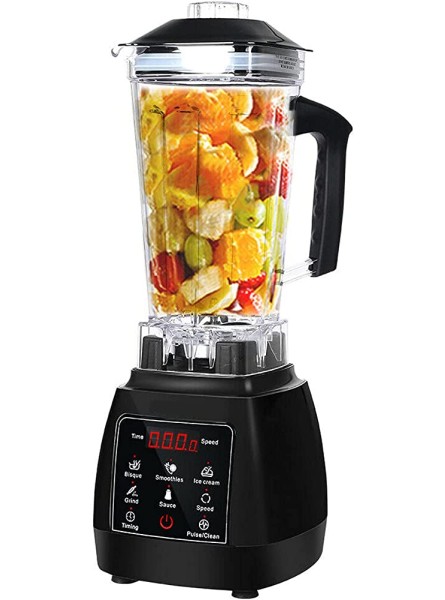 Taylor & Brown Professional Blender Countertop Smoothie Maker 2200W 10-Speed Smoothie Blender with 2L BPA-Free Tritan Container 28000 RPM High Speed with 6 Blending Presets Black - MPAORGMO