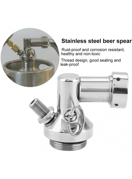 Beer Spear Stainless Steel Beer Spear Mini Keg Dispenser Quick Fitting Connector Home Brew Marking Tool - BAGPY3Q1