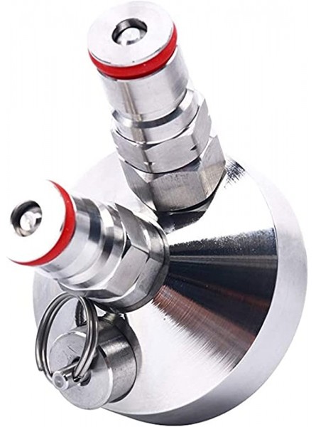 SHENQING Ball Lock Mini Keg Tap Dispenser Fit For Mini Beer Keg Stainless Steel Dispenser Growler Homebrew Spear 3.6L 5L 10L Beer Tool beer brewing Color : Silver red - XBBAYM7B