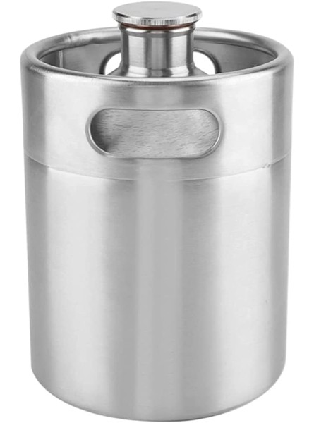 Wen Hong 2L 3.6L 5L Beer Barrel Mini Keg Style Stainless Steel Beer Supplies Holds Beer Double Handles Fit for Home Beer Making Campingdinner Color : 2L - WFCXBVIT