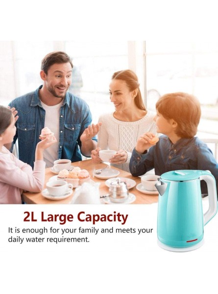 2 L Electric Tea Kettle Electric Kettle 1500 W Fast Boil Kettle Auto Shut-off & Boil Dry Protection,large Spout Retro Kettle For Easy Filling And Pouring Automatic Shut-off Cordless,Blue - PEFBHG3Y