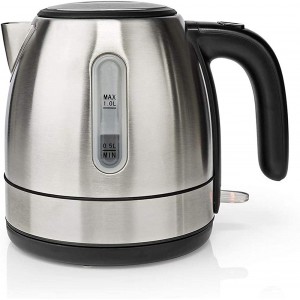 Ex-Pro Electric Kettle 1.0L Capacity with Quick Boil Time Boil-Dry Protection and Removable Filter for Fresher Water 2150W Stainless Steel - RNUMEQ93