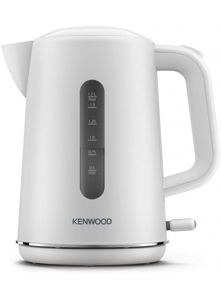 Kenwood Abbey Lux Water Kettle 360° Swivel Base Fast Boiling Removable Filter Water Capacity 1.7L ZJP05.A0WH 3000W Pure White - TQVE9A9T