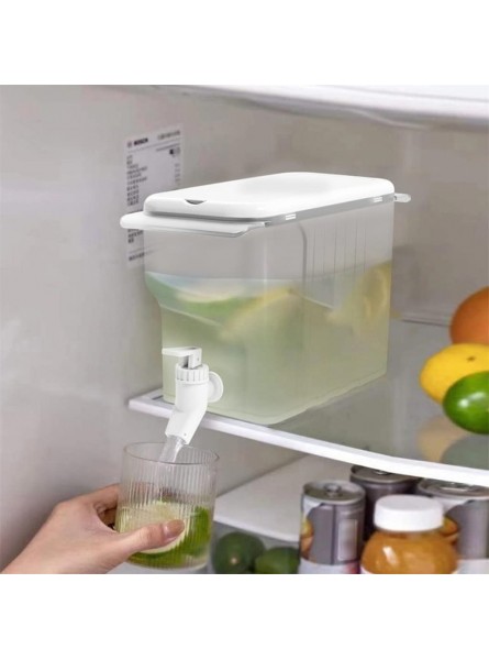 ERGUI 4.5L Refrigerator Cold Kettle Jar with Tap Lemonade Fruit Teapot Bottle Refrigerator Cold Tea Drink Container Color : A Size : 8.46x4.53x6.69inch - COCVMIKU