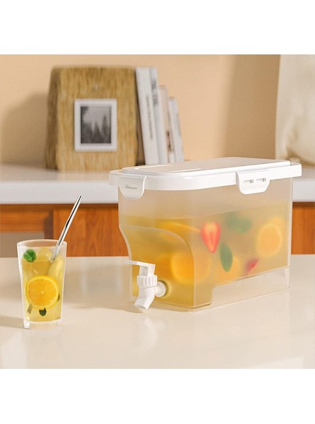 Hara 3.5L Cold Kettle with Faucet | Portable Cold Kettle Beverage Drink Dispenser Large Capacity Fruit Teapot Lemonade Bucket Juice Container - RCFOTFFX