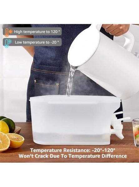 n a 5000ml Large Capacity Cold Kettle Cold Water Container Cold Kettle with Tap Beverage Dispenser Teapot Color : A Size : 25.5 * 24.5 * 13cm - ABFJYUR1