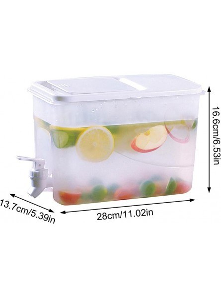 TAOMENG 0.9 Gallon Cold Kettle Iced Beverage Dispenser,Iced Beverage Dispensers Cold Kettle in Refrigerator Juice Dispenser Water Container for Parties 4L 0.9 Gallon - ZRUYJ9HK