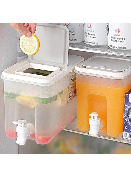 TAOMENG 0.9 Gallon Cold Kettle Iced Beverage Dispenser,Iced Beverage Dispensers Cold Kettle in Refrigerator Juice Dispenser Water Container for Parties 4L 0.9 Gallon - ZRUYJ9HK