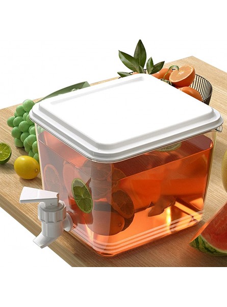 Unyee Refrigerator Cold Kettle Portable Fruit Teapot With Lid 5L Refrigerator Water Container For Kitchen Home Party Bar - XBSI6B2Y