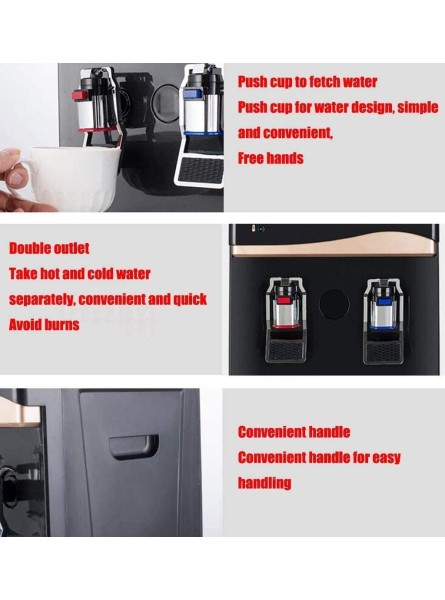 Desktop Water Dispensers Home Small Ice Hot Water Heater Mini Energy-saving Cooling and Heating Water Dispenser Boiling Water Machine Hot and Cold Separation Detachable Smart Seat -Professional - JIKW5JKT