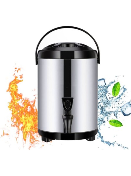 Hot And Cold Beverage Dispenser Kettle Thermostat Stainless Steel Hot Water Boiler Dispenser for Home Office Commercial Size : 6L - RWUA03T8