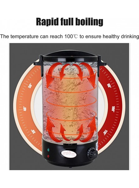 Hot water dispenser dessert wine warmer Electric water boiler dining tank with faucet 30-110°C Large-capacity double-layer stainless steel beverage dispenser For home brewing or business Yello - ZNGXBTTE