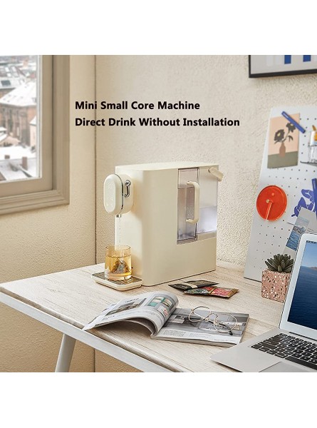 Instant Hot Water Dispenser Single Touch Instant Hot Water Maker with Plastic Removable Tank 7-Stage Temperature Adjustment High Temp Safety Lock for Home Office Milk Tea Color - AHFPODR3