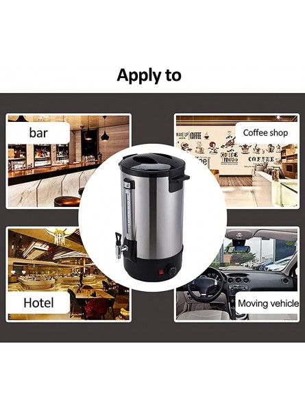 Stainless Steel Catering Hot Water Tea Urn Instant Water Heater Boiler and Dispenser for Home Office Double Wall Insulated 20 L - GUUE0FV2