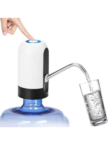 Water Dispenser Water Bottle Pump Automatic Water Dispenser Mini USB Rechargeable Water Bottle Pump Dispenser Portable for Office Kitchen Camping Home Indoor and Outdoor Universal - RCMSQRIP
