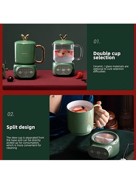DAMAJIANGM Portable Pumpkin Health Pot Ceramic Health Cup Electric Stew Cup Household Multifunctional Automatic Small Mini Tea Maker - LMMJUGN3