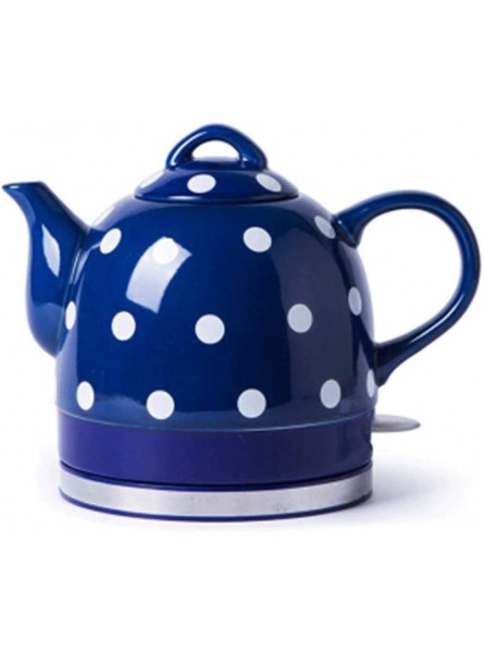 OH Ceramic Teapot with Lid Porcelain Teapot,1000W Boils Water Fast for Tea Kettle，Boil Dry Protection Tea Coffee Maker Boiler for Hot Water Kitchen Accessories Blue - DICLU1A8