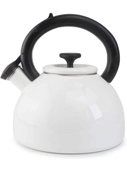 OH Tea Coffee Maker Boiler for Hot Water 2.5L Whistling Tea Kettle Enamel Whistle Kettle Household Tea Kettle Kettle Gas Cooker Universal Safety - AEIHESFN