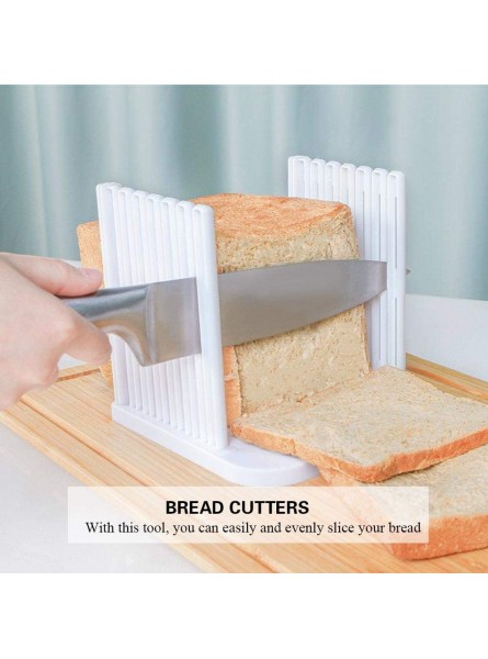 Bread Cutter Bread Cutter Evenly Slicing Guide with 4 Thickness Bakery Home Kitchen Tool - CQWW09ET