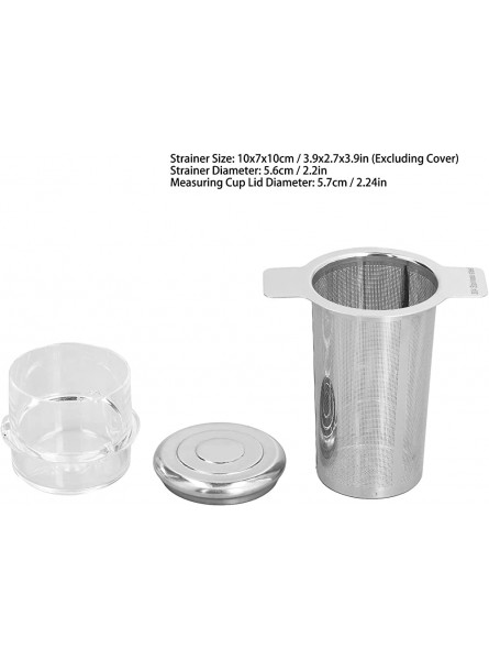 Stainless Steel Tea Strainer Environmentally Friendly Easy to Clean Blender Measuring Cup Lid for Home - FUKPVN4R
