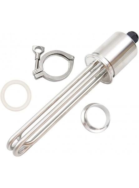 Immersion Heater 4.5KW 2"Tri-clamp Heater SUS304 Electrical Immersion Water Brewing Heating Element Color : Heater Clamp Set Wattage : 4.5KW - QJMVN7HG