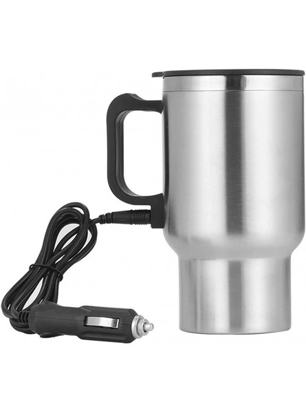 WLFFGH Car Electric Kettle Stainless Steel 12V Cigarette Lighter Heating Kettle Car Coffee Mug Suitable For Most Car Cup Holders,Can Be Used For Hot Water,Coffee,Tea - MPZQE2PT