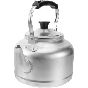Yardwe 1pc Vintage Aluminum Water Kettle with Insulated Handle Gas Cooker Kettle - LDCDME5Q