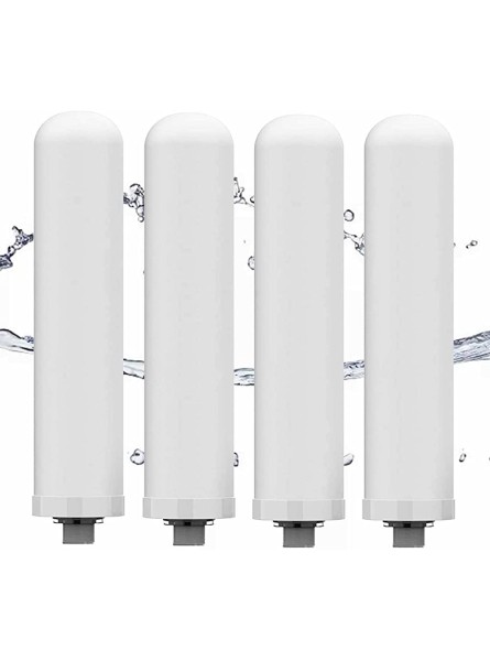 NUP Universal 4 Pieces Pp Cotton 18mm Threaded Ceramic Water Purifier Replaceable Washable Activated Carbon Water Purifier - YAWIT2J3
