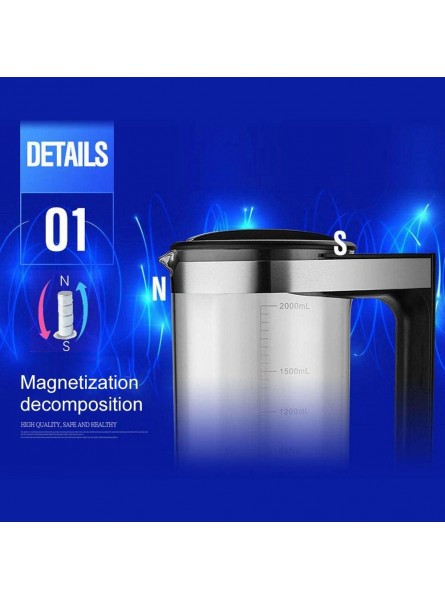 Olmy Hydrogen Rich Water Machine Micro-Electrolysis High Concentration Super Large Capacity 2L Health Care Cup with Intelligent Thermostat Digital Touch Control LED Display Panel for Home and offic - HZLPY6O9
