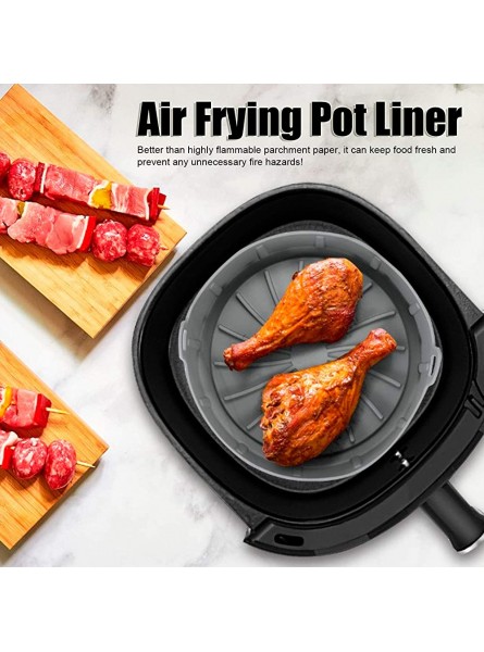 Air Frying Pot Liner Non-Stick Easy Clean Grill Pan Bread Cake Mat Simplify Your Hectic Life Durable Versastility Snacks Lunch Kids For Any Wet Battergray - YOYNO0OB