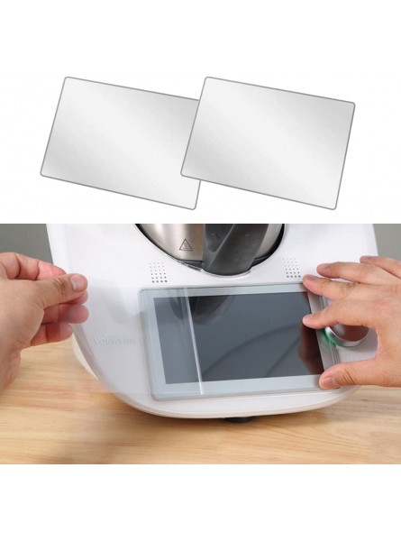 Tempered Glass Screen Protector for Vorwerk Thermomix TM6 Set of 2 Ultra Transparent Screen Protector Accessories Compatible with Food Processors TM6 - LOBRQ6MK