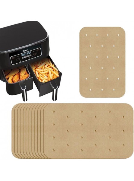 180Pcs Air Fryer Liners,Unbleached Air Fryer Parchment Paper for Ninja Foodi Dual Air Fryer Air Fryer Disposable Paper Liner Compatible with Ninja DZ201 DZ4018 * 5.5 in - FLKLI5TS