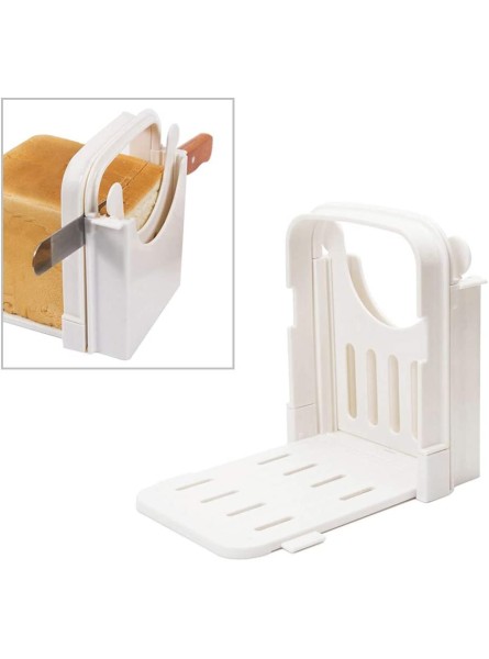 DSDecor Bread Slicer Foldable Bread Cutting Guide with 5 Slice Thicknesses Mold Bread Bagel Loaf Sandwich Cutter Slicer - HTLA4Q2F
